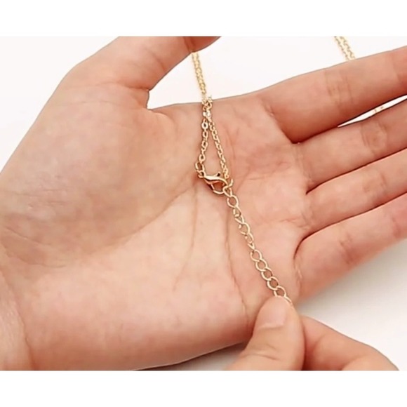 NEW Balance Bar Necklace‎ Gold Minimalist Pendant Delicate Chain Jewelry Gift - Picture 7 of 14